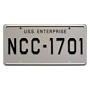U.S.S. Enterprise License Plate