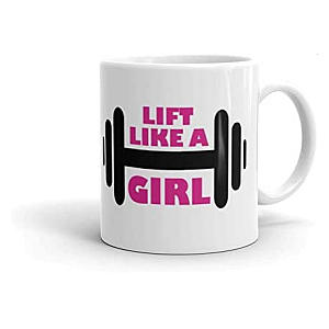 Girl Lifting Mug