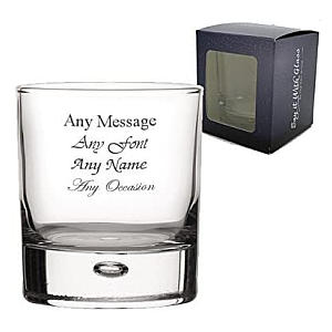 Personal Engraved Whiskey Glass