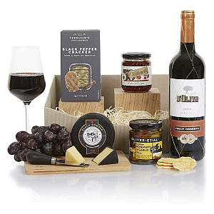 Wine and Cheese Gift Basket